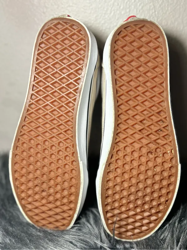 VANS Old Skool Shoe Original Icon Leather Canvas Sneakers Size 9.5 Women’s 8 Men - Image 7