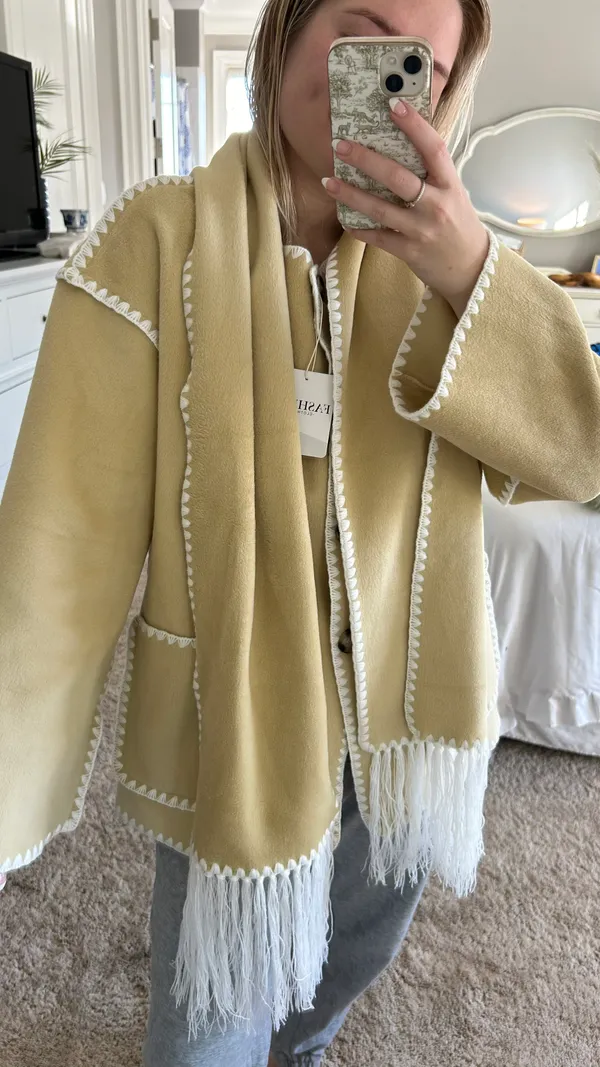 Cream Coat Size L - Image 3