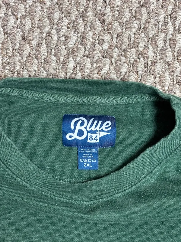 Blue 84 Men’s Green Ohio University Embroidered Casual Crewneck Sweatshirt - Image 5