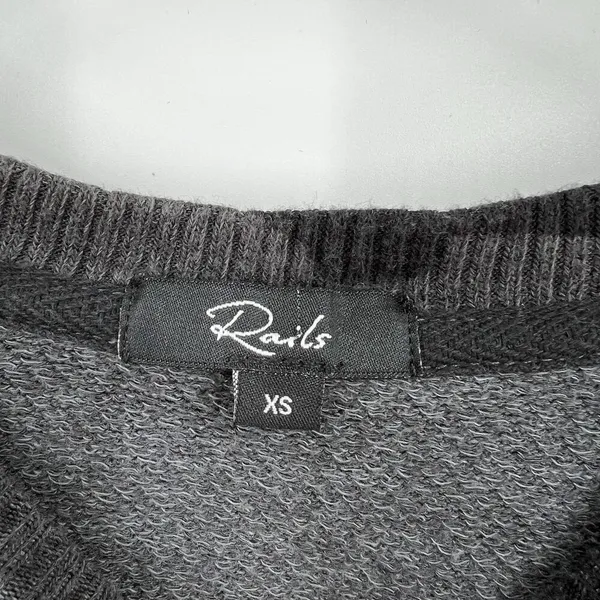 Rails Ramona Iron Camo Print Gray Black Sweatshirt Pullover‎ Top Women’s Size XS - Image 8