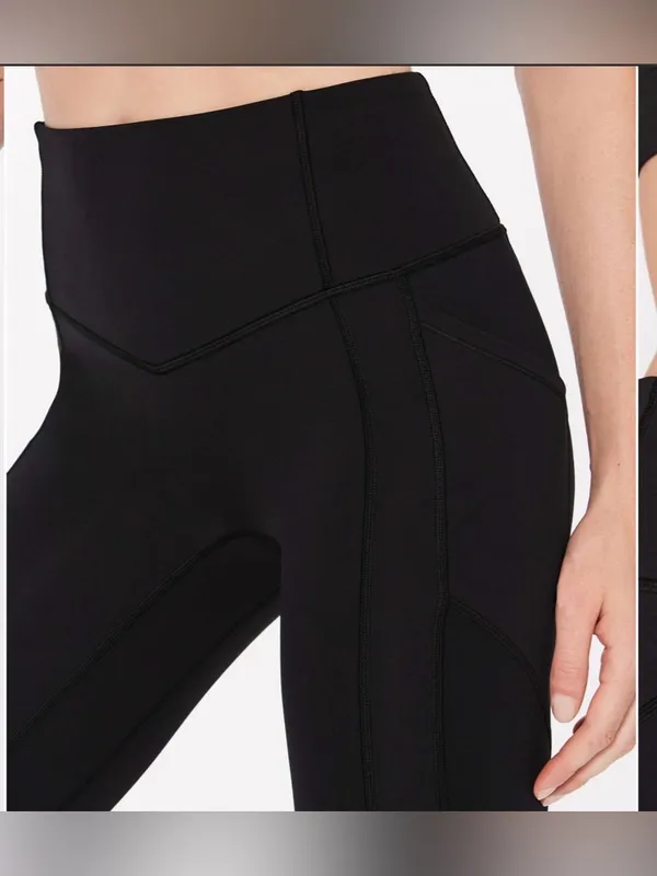 Lululemon All The Right Places Crop II 23" legging black size 6 - Image 3