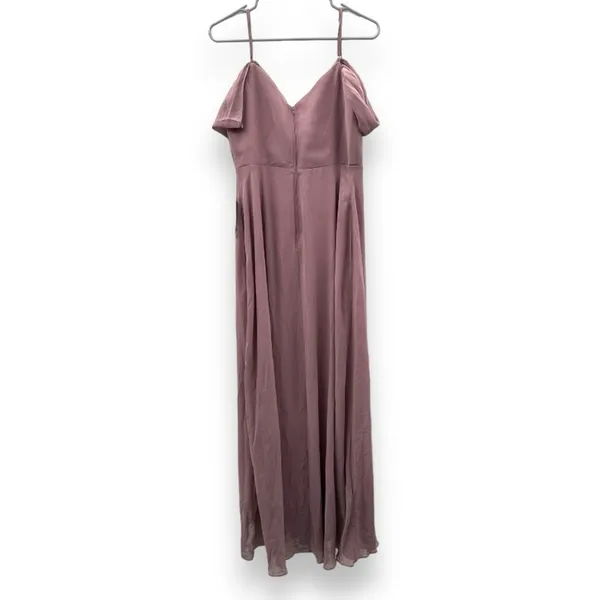 Birdy Grey Devin Convertible Chiffon Maxi Bridesmaid Dress‎ Dark Mauve Sz M NEW - Image 7