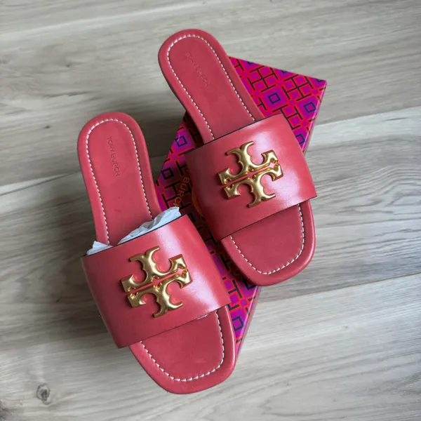 Tory Burch Eleanor Leather Slides 8 - Image 8