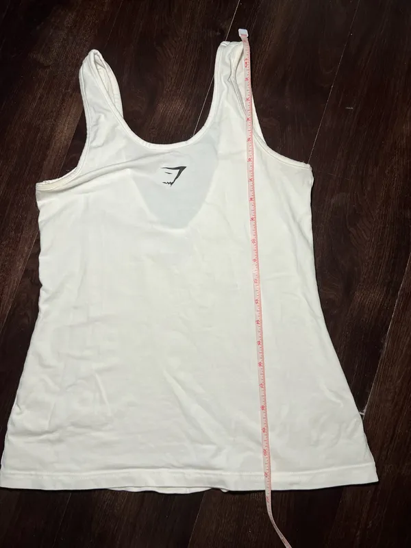 Gymshark Workout White Top Size Small - Image 4