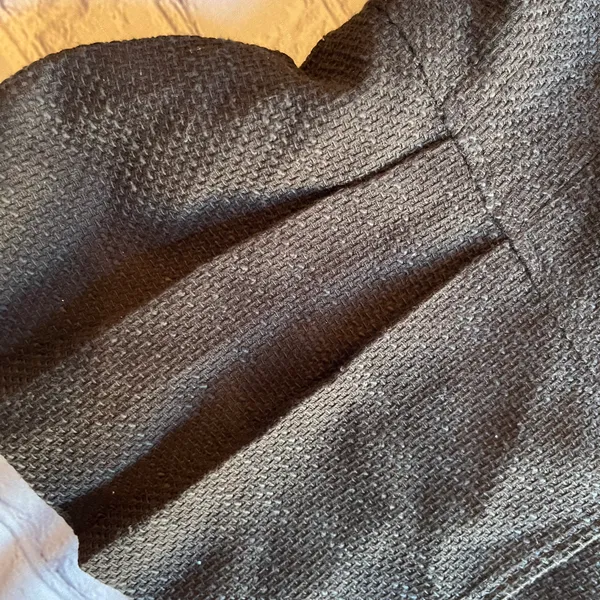Ann Taylor Loft Black Two Button Blazer Peplum Textured Jacket Size 8 Work. - Image 3
