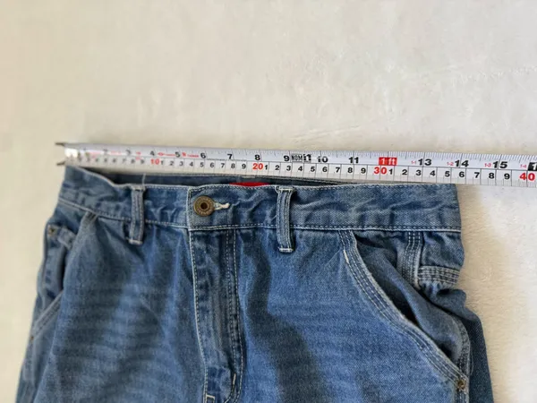 Vintage Y2K Unionbay Carpenter Jeans Womens 5 27W Baggy Skater Utility Denim 90s - Image 12