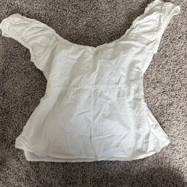 Brandy Melville white off-the-shoulder blouse - Image 6