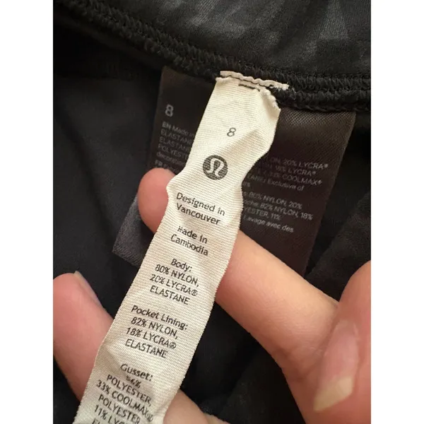 Lululemon Groove Super-High-Rise Flared Pant Segment Emboss Black Size 8 - Image 5