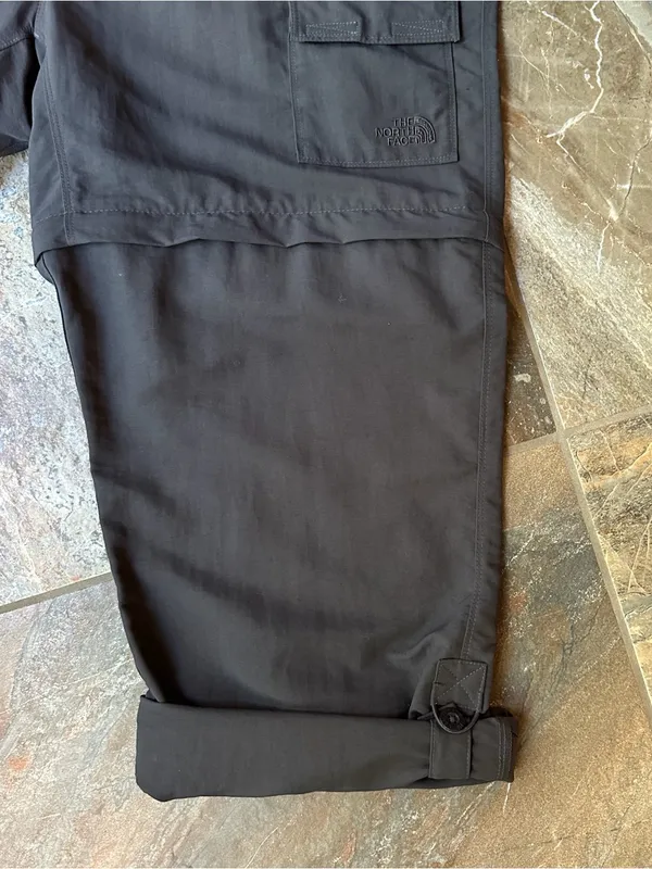 The North Face Convertible Hiking Cargo Pants Zip Off Shorts Grey Women’s 18 - Image 11