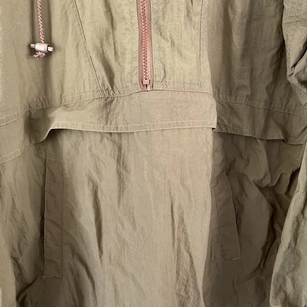 Pacific Trail 3/4 Zip Army Green Windbreaker - Image 2