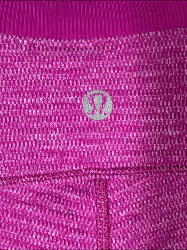 Lululemon Pink Space Dye Long Sleeve Ribbed Base Runner Top - Image 6