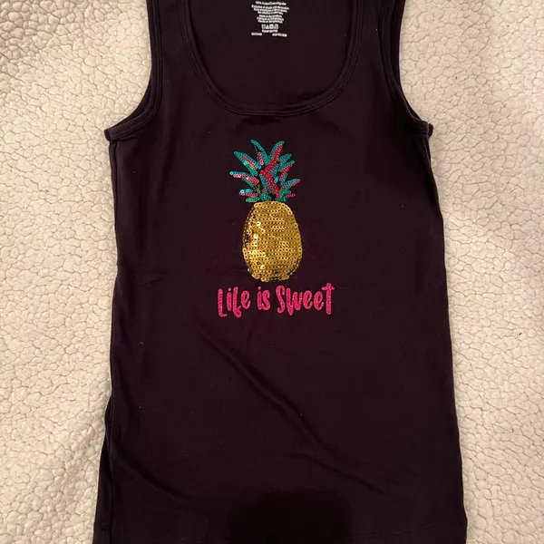 Womens Printed Pajamas Loungewear Shorts & tank Pineapple 🍍 Paint LaLa Small - Image 7