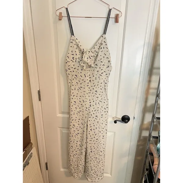Free People Coming Home Romper Ivory Combo Size Large‎ Jumpsuit - Image 3
