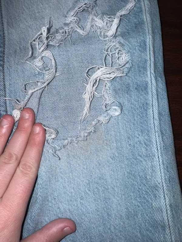 Aeropostale Distressed Mom Jeans Size 000 - Image 3