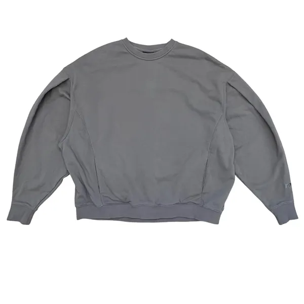 Popflex Brunch Sweatshirt Sweater Womens 1X -‎ 3X Grey Oversized Fleece Pullover - Image 2