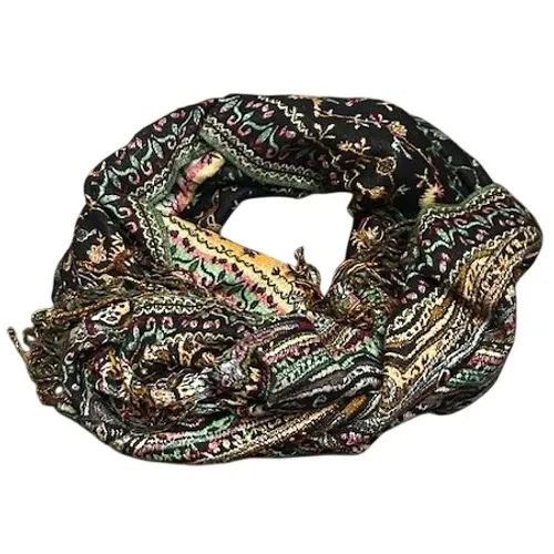 Jamawar Paisley Floral Pashmina Blend Scarf‎ Fringed Shawl Wrap 64x28 Boho Soft - Image 4