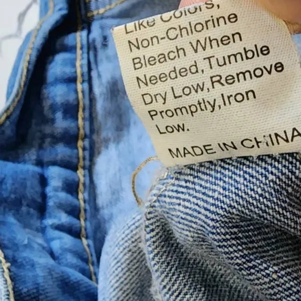 SHEIN Distressed Blue Denim Trucker Jacket Plus Size 4XL - Image 5