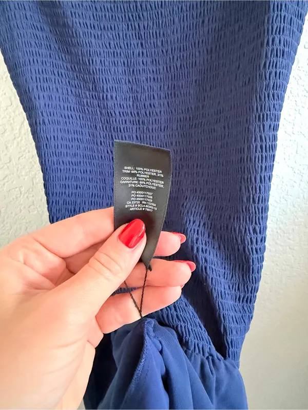 ARITZIA Wilfred Eldorado Mini Dress Smocked Square Neckline M - Image 9