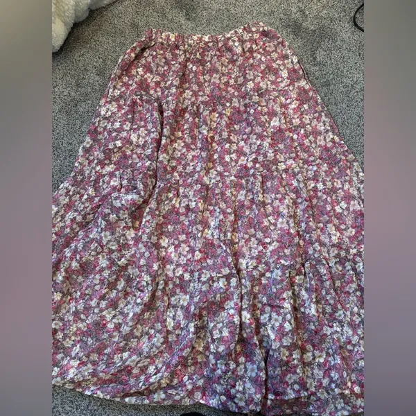 Melloday Floral Midi Skirt - Image 4