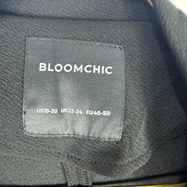 BloomChic Pearl Embellished Blazer 18 Black Chic Statement Minimalist‎ Layering - Image 2