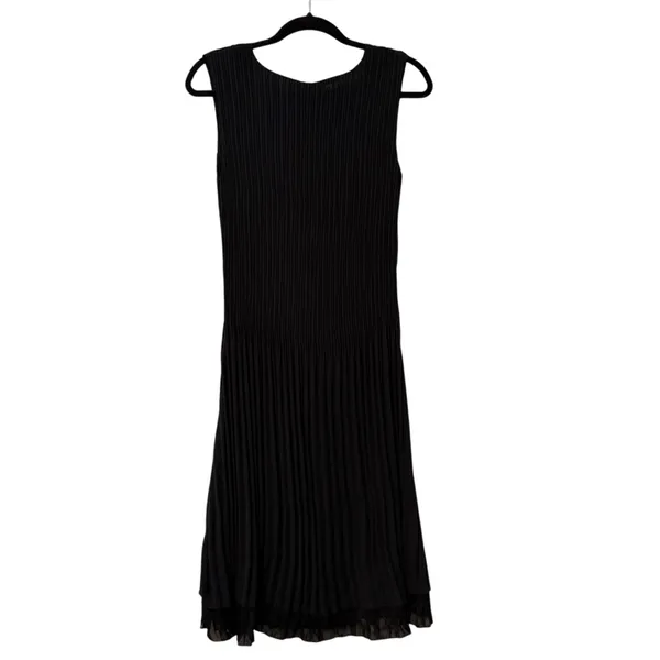 Caelian Sleeveless Maxi Dress Pleated‎ Flare Flowy Black Size XL - Image 4
