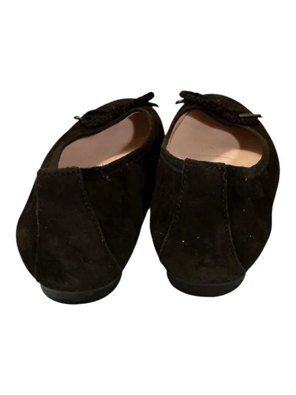 Paul Green Austria Black Suede Ballet Flats Bow Accent UK 7 US 9.5 - Image 4