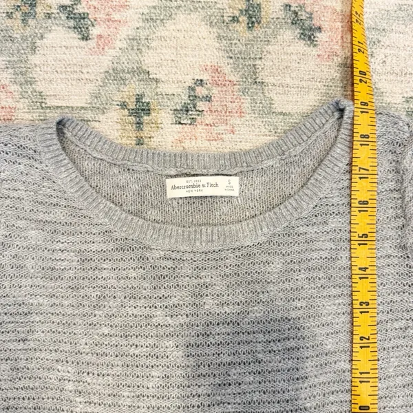 Abercrombie & Fitch Y2K Lace Trim Long Sleeve Top Size Small 2010 Mall Brand - Image 6