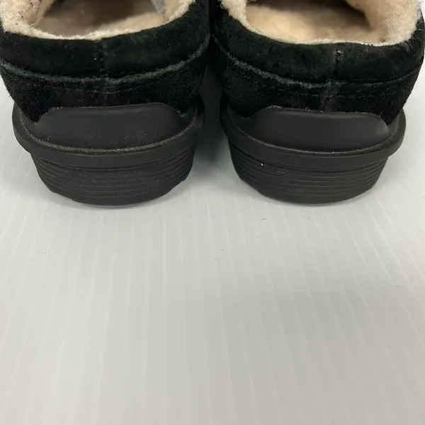 UGG Australia Shoreham Clog Women’s 7 Black Suede Sheepskin‎ Slipper Shoe Mule - Image 5