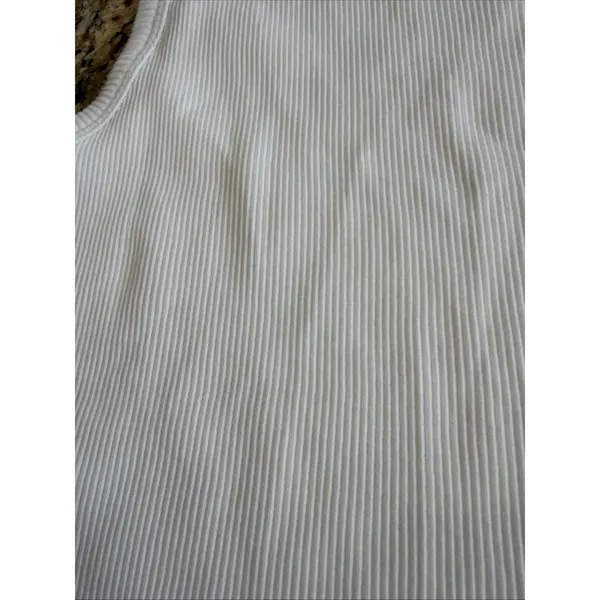 Vans Drew Ribbed Crop Tank Top Womens XL White Sleeveless Casual NEW - Image 5