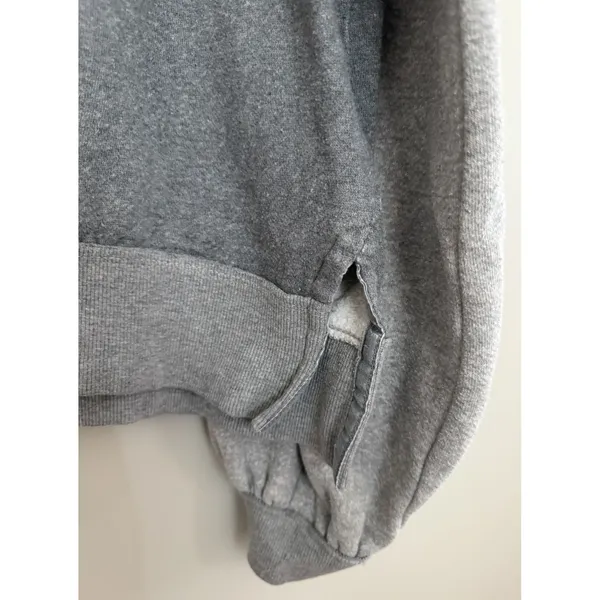 We The Free x Free People‎ Kassey Half Zip Sweatshirt Two Tone Gray Size Medium - Image 9