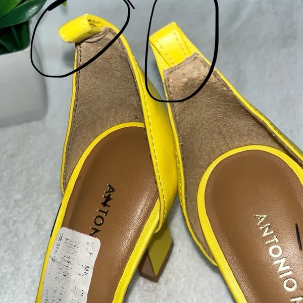 Antonio melani Yellow Heels Elegant Satin Design - Image 13