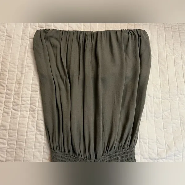 YFB Young Fabulous and Broke sage green strapless romper nwt - Image 4