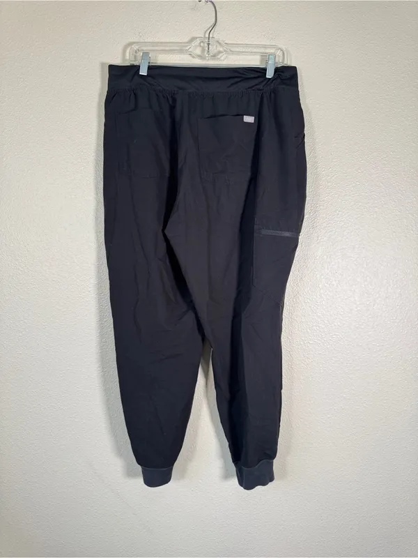 Figs Technical Collection Black Jogger Scrubs Womens XL Medical Uniform - Image 7