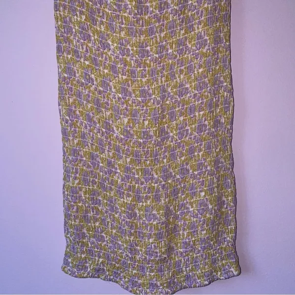 Free People XS Juniper Smocked Bodycon Slip Ditsy Floral Boho Swiftie - Image 5