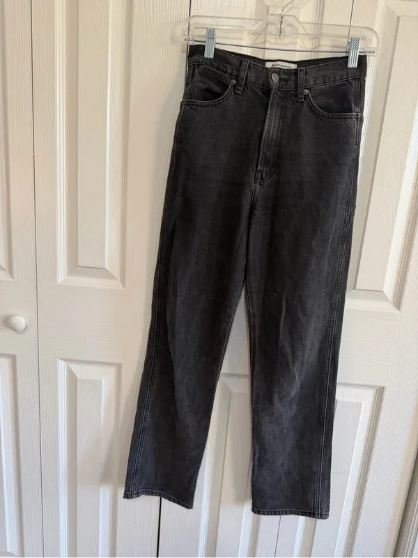 Reformation Star Jean Black Denim Sizr 24 - Image 3