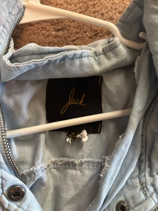 Hooded denim jacket - Image 2