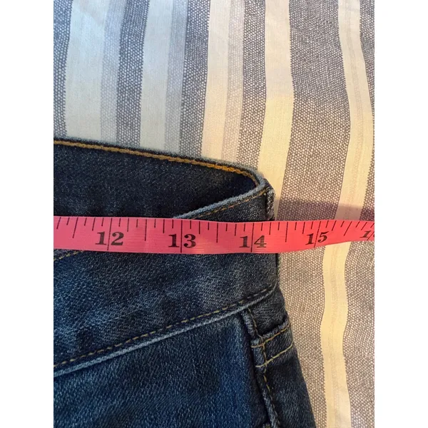 Gap Original Long and Lean Flare Leg Jeans Dark Wash Blue Denim Size 2 Long - Image 7