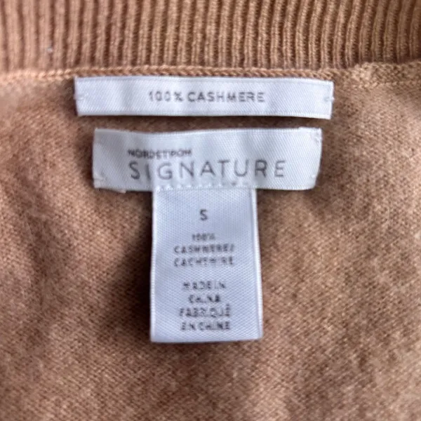 Womens Cashmere‎ Sweater Small Baselayer Soft Warm Cozy Neutral Capsule Simple - Image 6