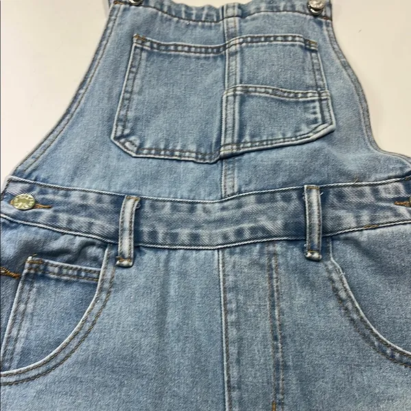 Light Blue Denim Overalls Size XS - Image 5