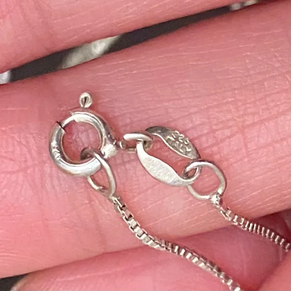 Sterling Silver 925 Necklace & Stud Earrings Set - Image 9