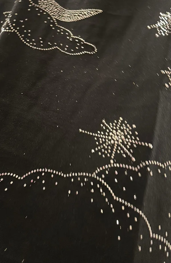 Bejeweled Mini Black Dress - Image 2