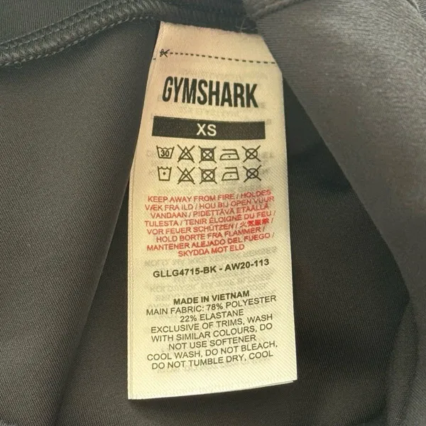 Gymshark Training 7/8 Leggings Black Size XS - Image 8