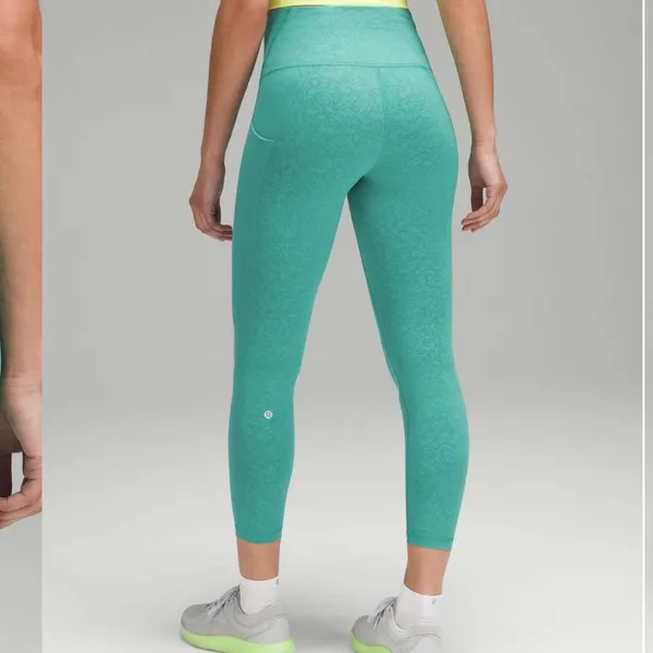 Lululemon Wunder Train HR Tight w Pockets 25” Blaze Maldives Green 12 - Image 4