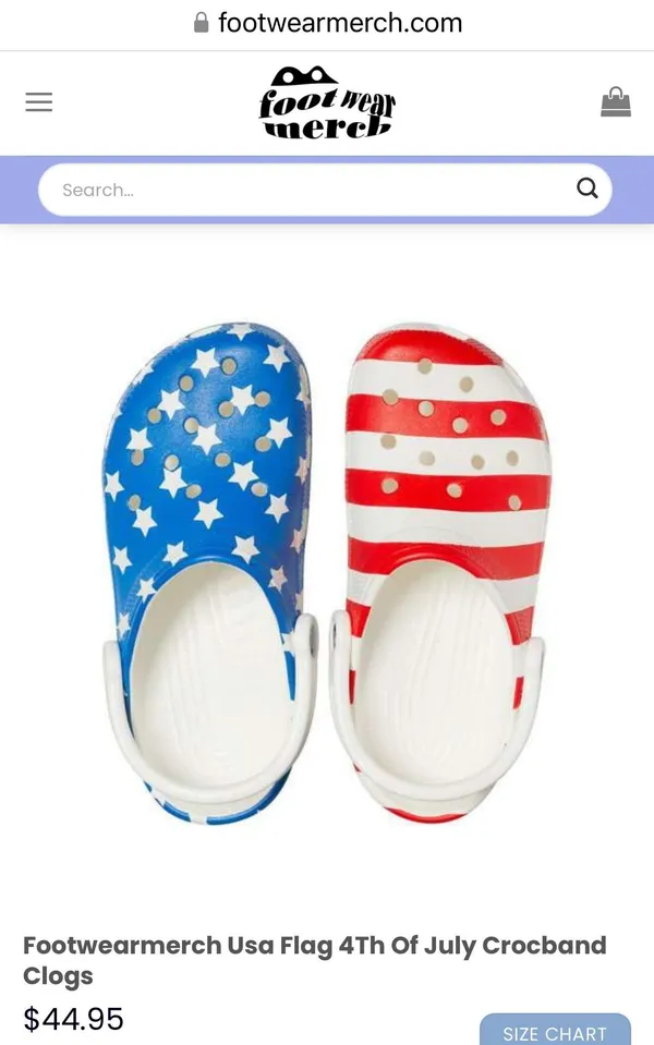 Crocs Red White And Blue - Image 2