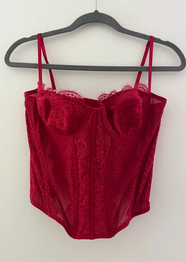 Urban Outfitters Red Corset Top - Image 2