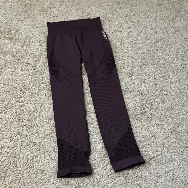 Gymshark Purple Seamless Leggings Size Medium - Image 2