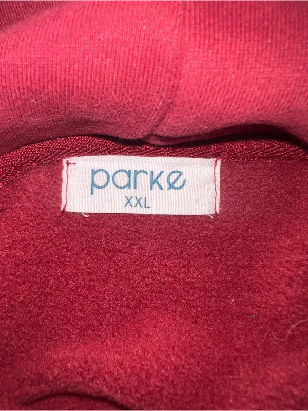 Parke Varsity Fleece Hoodie Sweatshirt Size XXL - Image 4