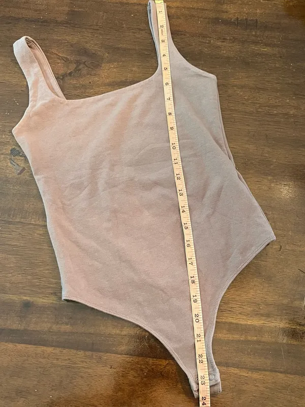 Abercrombie & Fitch Women’s Brown Square Neck Sleeveless Stretch Bodysuit Sz XS - Image 8