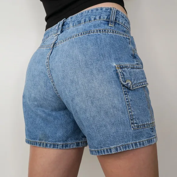 Vintage 90s Union Bay Denim Carpenter Shorts - Image 3