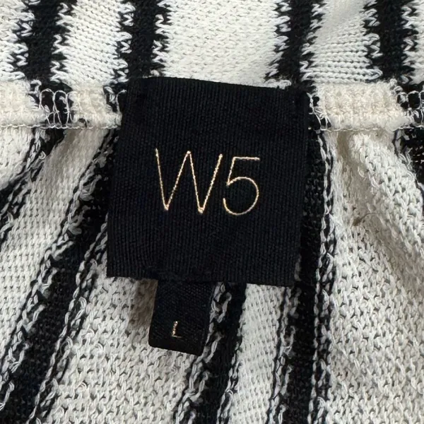 Anthropologie W5 Fringe Knit Striped Blouse Top Women’s Large - Image 3